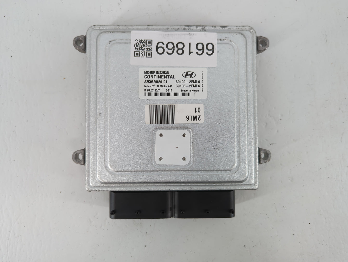 2015-2016 Hyundai Elantra PCM Engine Control Computer ECU ECM PCU OEM P/N:39103-2EML6 39102-2EML6 Fits Fits 2015 2016 OEM Us