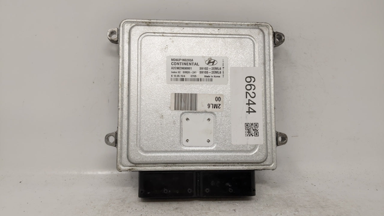 2014-2016 Hyundai Elantra PCM Engine Control Computer ECU ECM PCU OEM P/N:39133-2EGE0 39102-2EML6 39103-2EML6 Fits OEM Used 