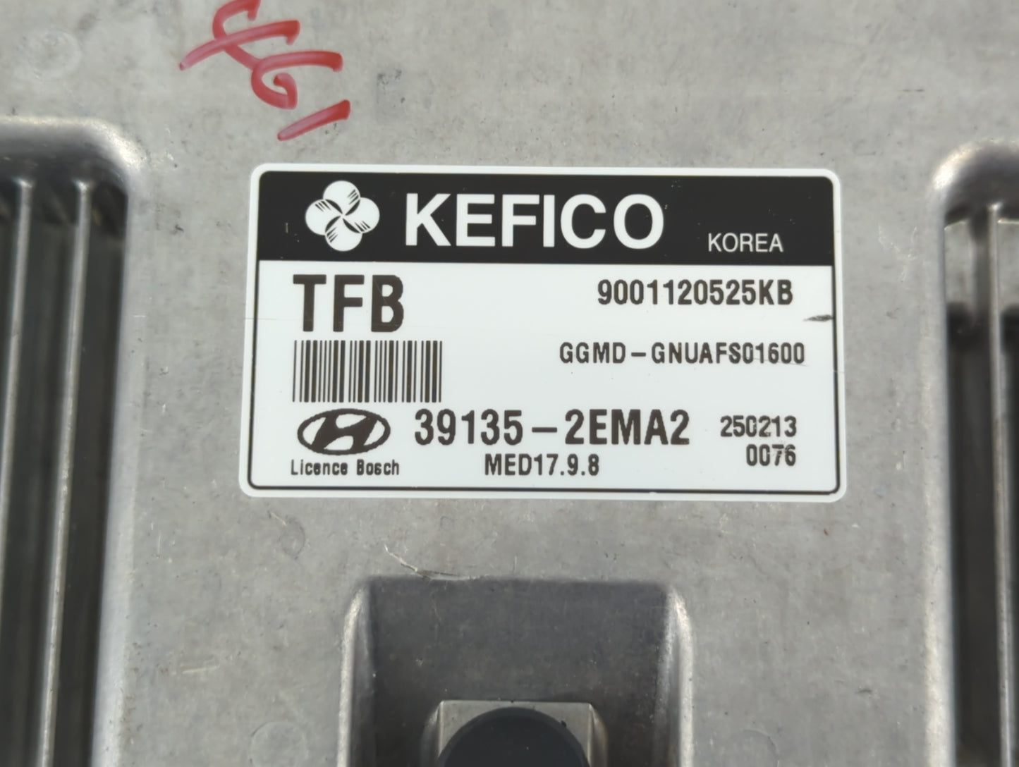2014-2016 Hyundai Elantra PCM Engine Control Computer ECU ECM PCU OEM P/N:39135-2EMA2 Fits Fits 2014 2015 2016 OEM Used Auto