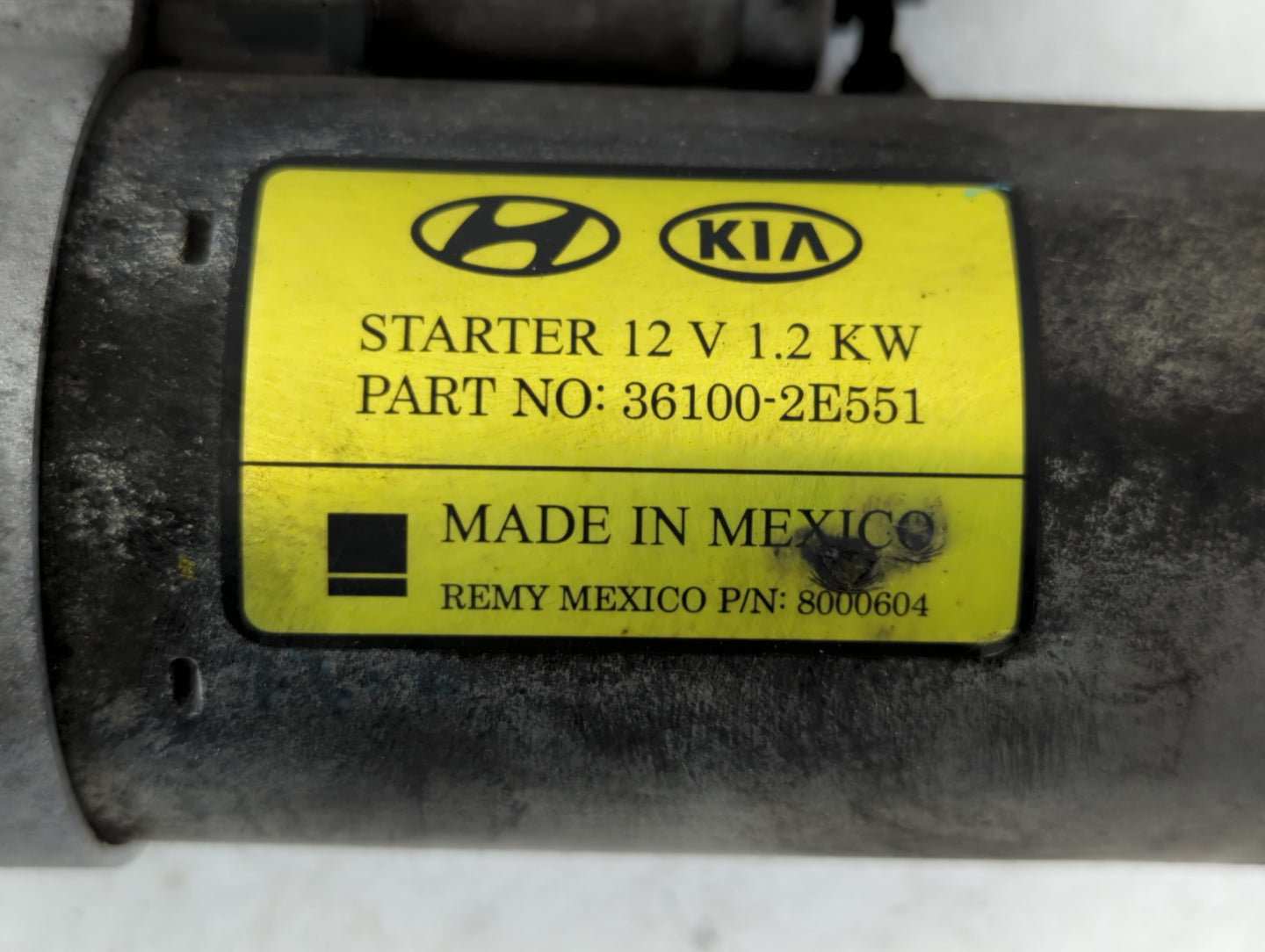2014-2020 Hyundai Elantra Car Starter Motor Solenoid OEM P/N:36100-2E551 Fits Fits 2014 2015 2016 2017 2018 2019 2020 OEM Us