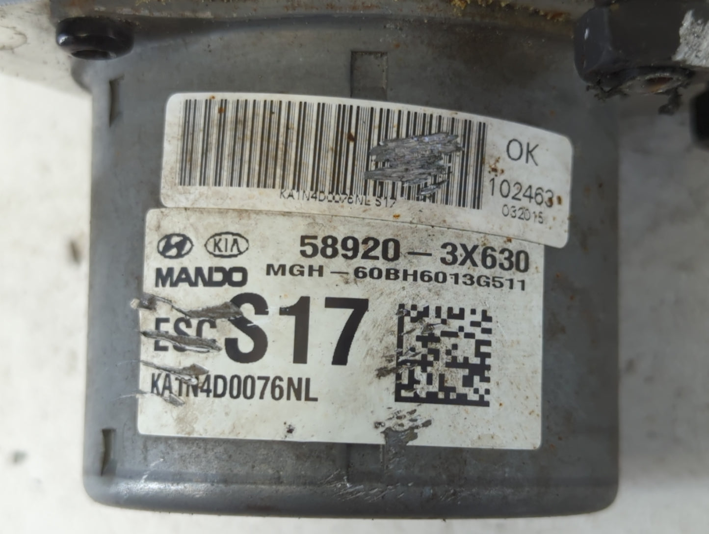 2014-2016 Hyundai Elantra ABS Pump Control Module Replacement P/N:ESCS17 58920-3X630 Fits Fits 2014 2015 2016 OEM Used Auto 