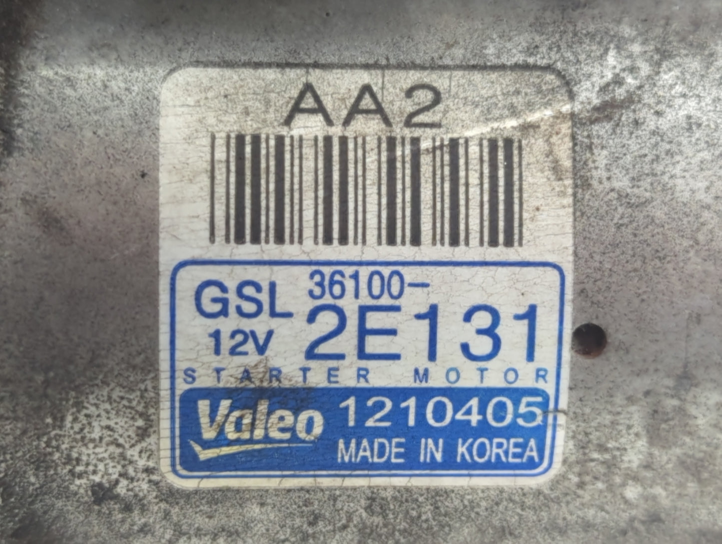 2014-2016 Hyundai Elantra Car Starter Motor Solenoid OEM P/N:1210405 36100-2E131 Fits Fits 2014 2015 2016 OEM Used Auto Part