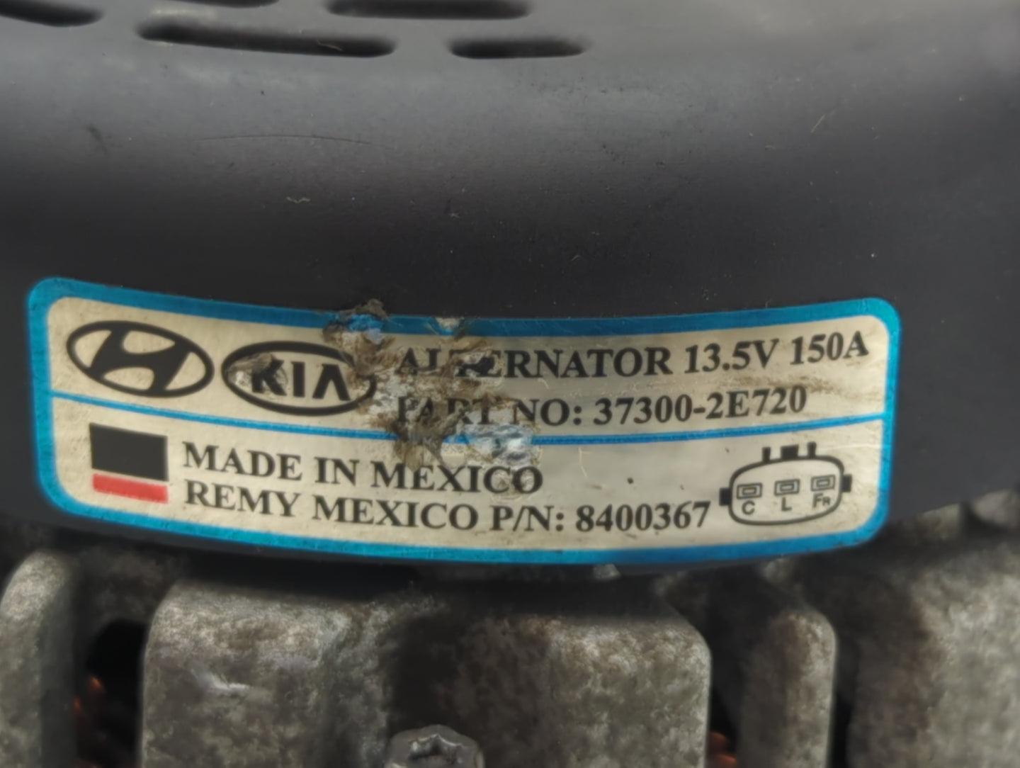 2014-2016 Hyundai Elantra Alternator Replacement Generator Charging Assembly Engine OEM P/N:8400367 37300-2E720 Fits OEM Use