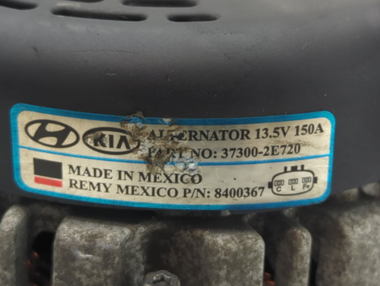 2014-2016 Hyundai Elantra Alternator Replacement Generator Charging Assembly Engine OEM P/N:8400367 37300-2E720 Fits OEM Use