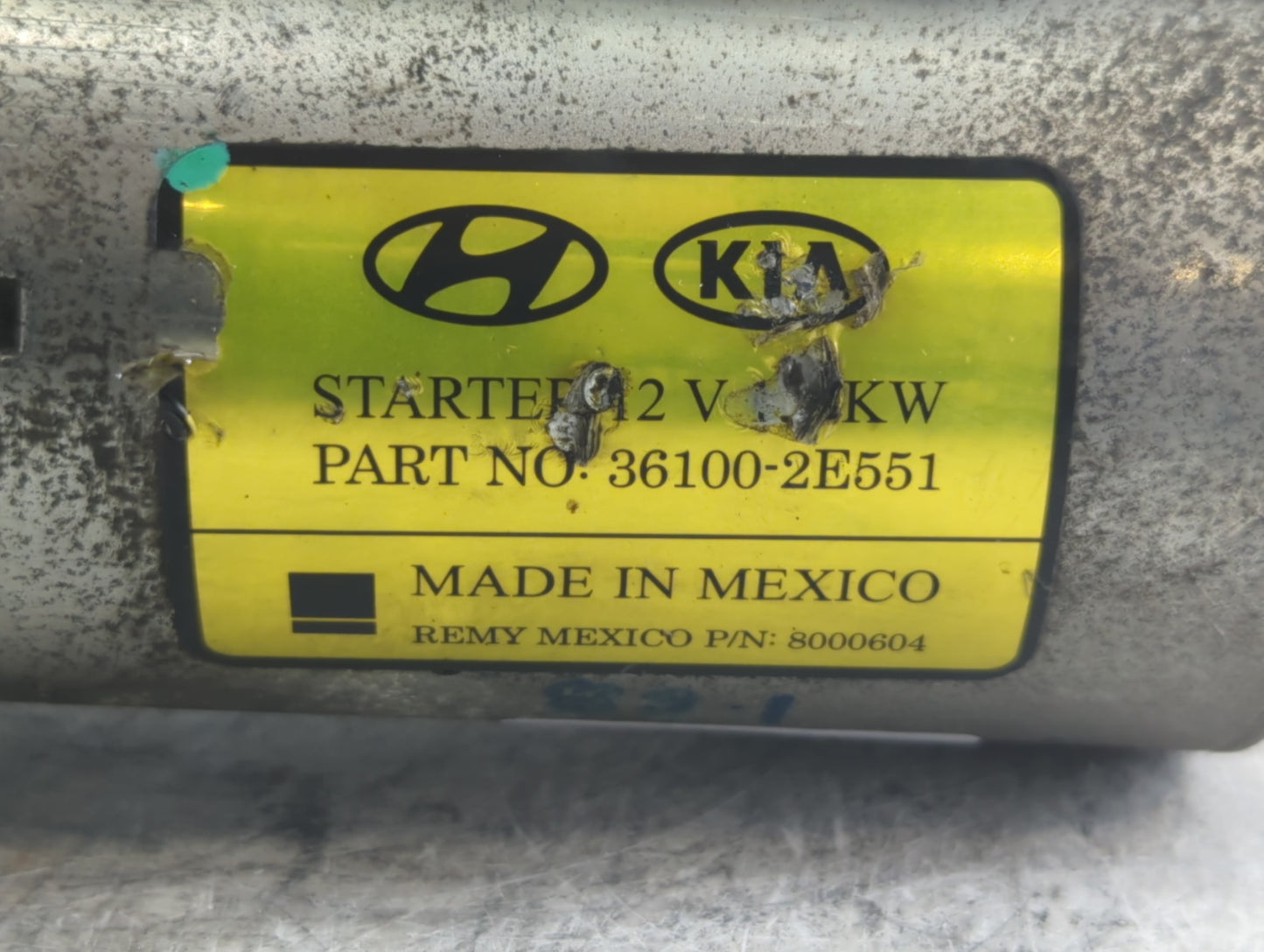 2014-2020 Hyundai Elantra Car Starter Motor Solenoid OEM P/N:36100-2E551 Fits Fits 2014 2015 2016 2017 2018 2019 2020 OEM Us