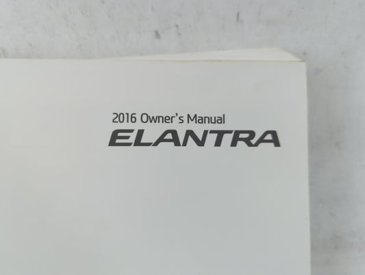 2016 Hyundai Elantra Owners Manual Book Guide P/N:G3Y0-EU59D OEM Used Auto Parts