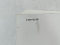 2016 Hyundai Elantra Owners Manual Book Guide P/N:G3Y0-EU59D OEM Used Auto Parts - Oemusedautoparts1.com