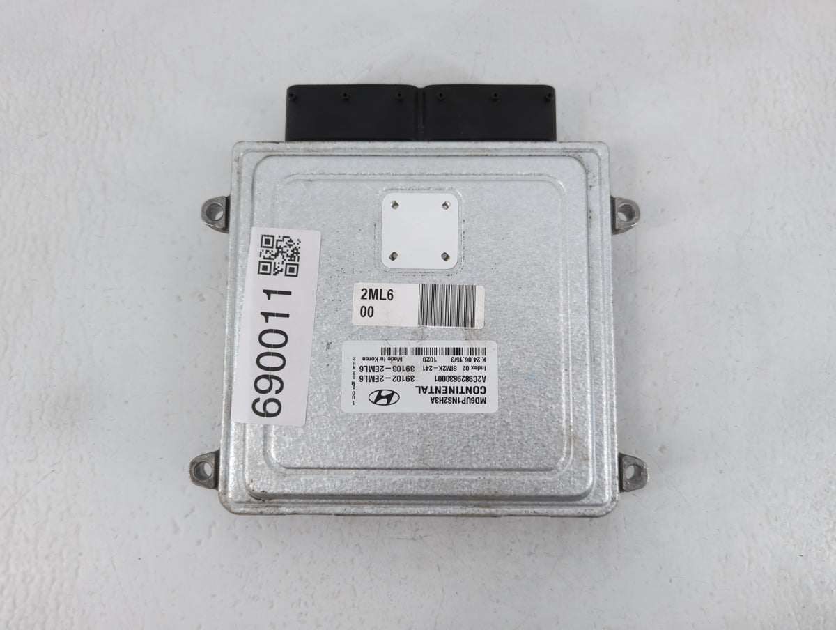 2014-2016 Hyundai Elantra PCM Engine Control Computer ECU ECM PCU OEM P/N:39102-2EML6 Fits 2014 2015 2016 OEM Used Auto Part