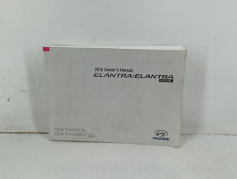 compare product 2016 Hyundai Elantra Owners Manual Book Guide P/N:G3X0-EU53B OEM Used Auto Parts