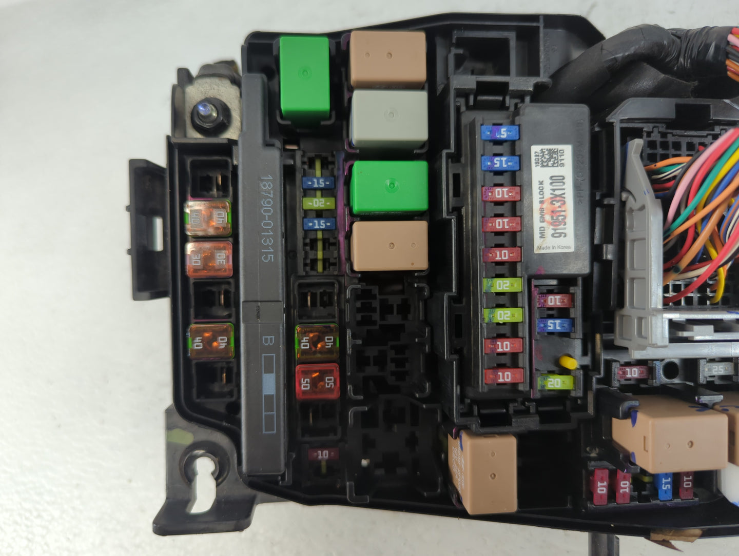 2014-2016 Hyundai Elantra Fusebox Fuse Box Panel Relay Module P/N:91951-3X710 Fits Fits 2014 2015 2016 OEM Used Auto Parts -
