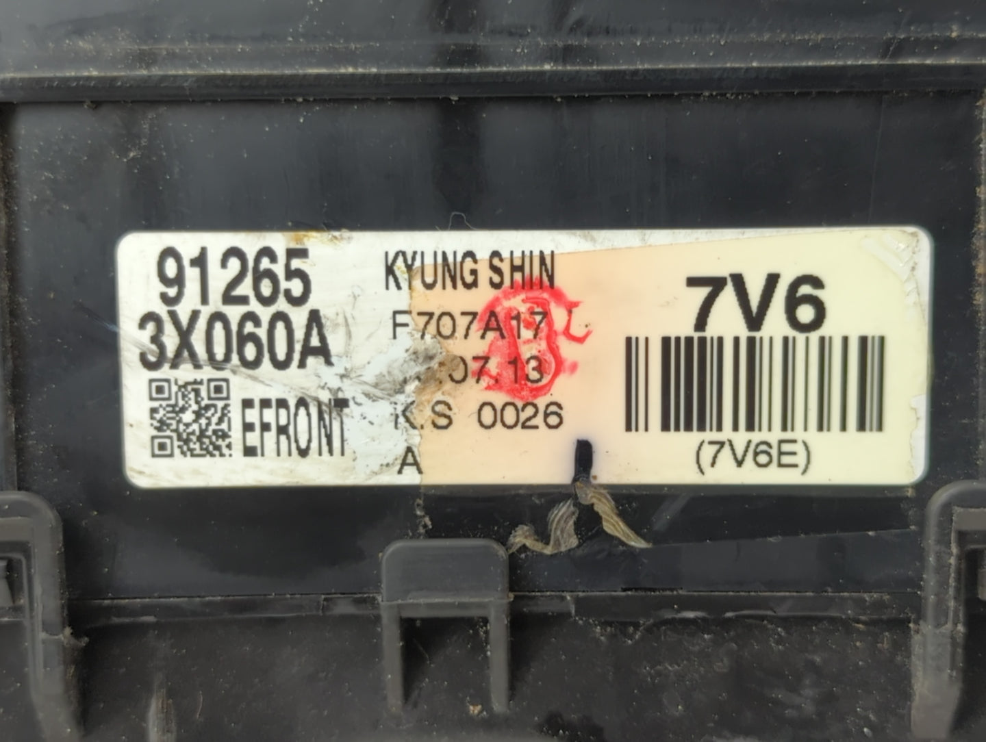 2014-2016 Hyundai Elantra Fusebox Fuse Box Panel Relay Module P/N:912653X060A Fits Fits 2014 2015 2016 OEM Used Auto Parts -