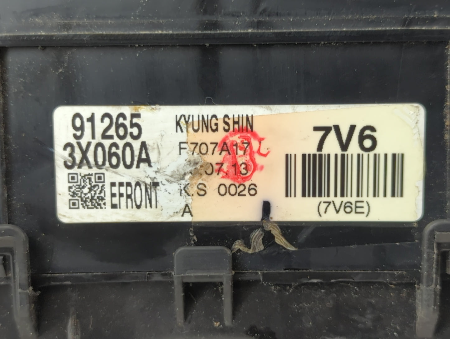 2014-2016 Hyundai Elantra Fusebox Fuse Box Panel Relay Module P/N:912653X060A Fits Fits 2014 2015 2016 OEM Used Auto Parts -