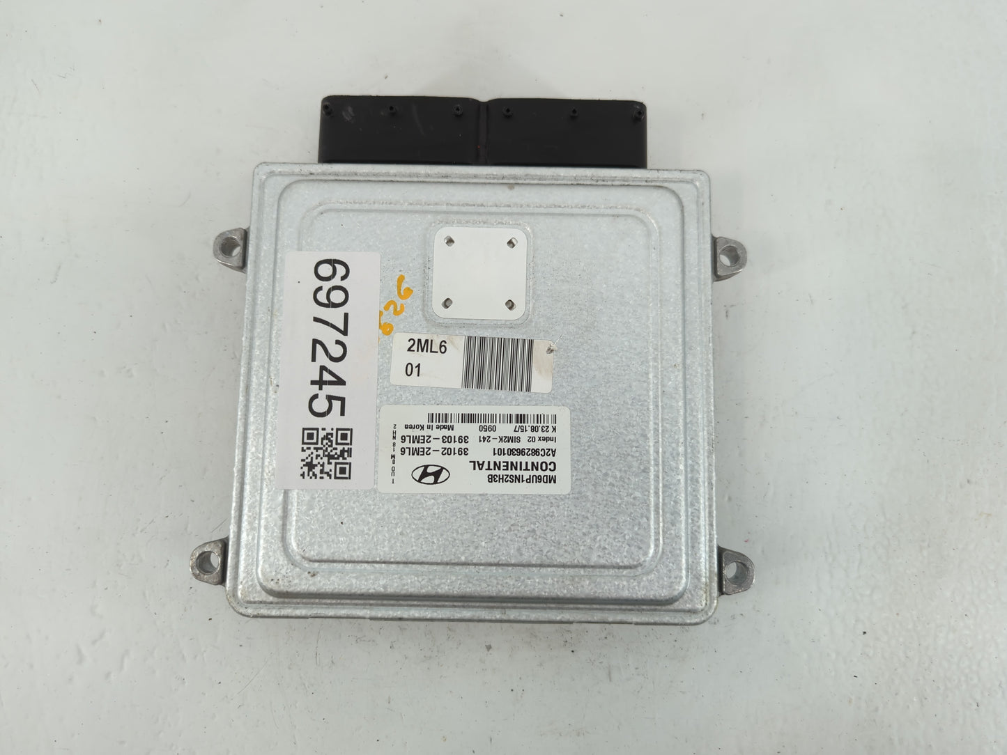 2014-2016 Hyundai Elantra PCM Engine Control Computer ECU ECM PCU OEM P/N:39102-2EML6 Fits Fits 2014 2015 2016 OEM Used Auto