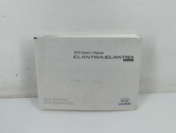 2016 Hyundai Elantra Owners Manual Book Guide P/N:G3X0-EC55C OEM Used Auto Parts - Oemusedautoparts1.com