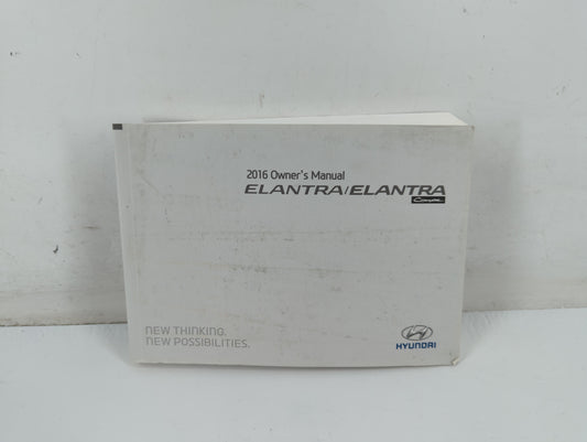 2016 Hyundai Elantra Owners Manual Book Guide P/N:G3X0-EC55C OEM Used Auto Parts - Oemusedautoparts1.com