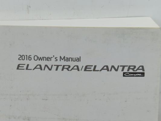 2016 Hyundai Elantra Owners Manual Book Guide P/N:G3X0-EC55C OEM Used Auto Parts