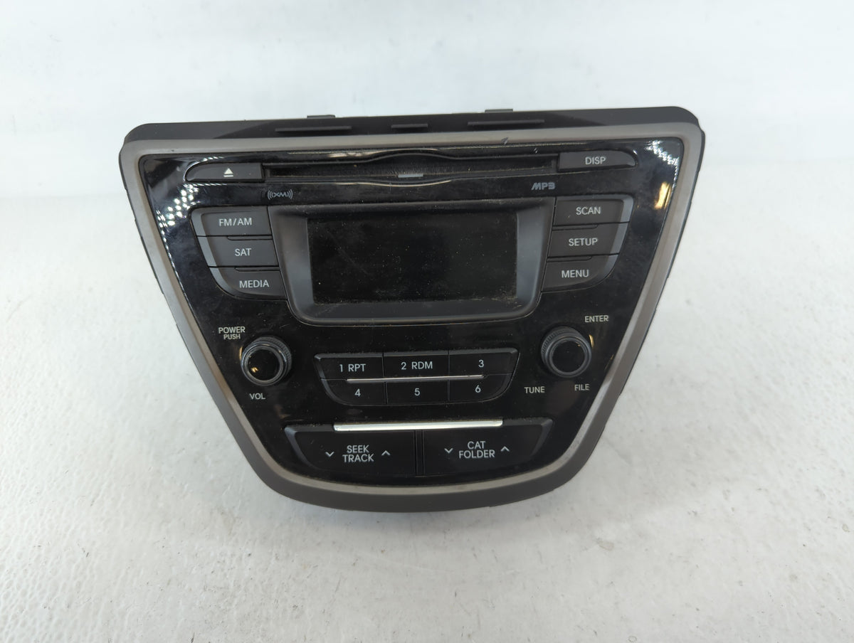 2014-2016 Hyundai Elantra Am Fm Cd Player Radio Receiver 707496 - Oemusedautoparts1.com