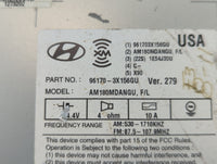 2014-2016 Hyundai Elantra Am Fm Cd Player Radio Receiver 707496 - Oemusedautoparts1.com