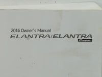 2016 Hyundai Elantra Owners Manual Book Guide P/N:G3X0-EU54C OEM Used Auto Parts - Oemusedautoparts1.com