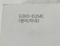 2016 Hyundai Elantra Owners Manual Book Guide P/N:G3X0-EU54C OEM Used Auto Parts - Oemusedautoparts1.com