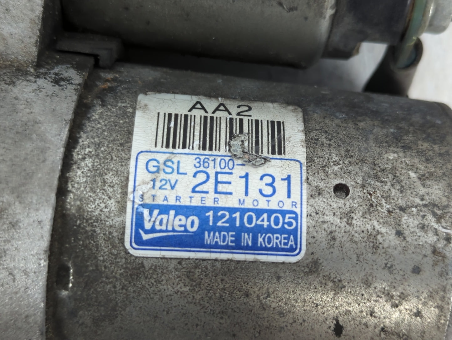 2014-2016 Hyundai Elantra Car Starter Motor Solenoid OEM P/N:1210405 36100-2E131 Fits Fits 2014 2015 2016 OEM Used Auto Part