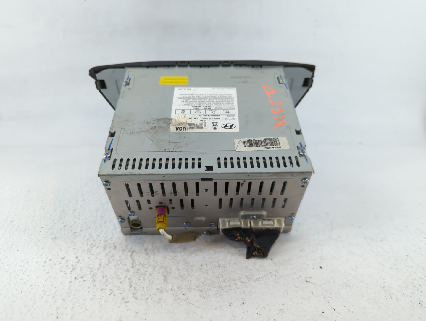2014-2016 Hyundai Elantra Radio AM FM Cd Player Receiver Replacement P/N:96170-3X156GU Fits Fits 2014 2015 2016 OEM Used Aut