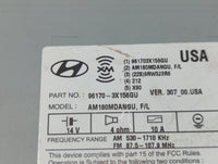 2014-2016 Hyundai Elantra Radio AM FM Cd Player Receiver Replacement P/N:96170-3X156GU Fits Fits 2014 2015 2016 OEM Used Aut