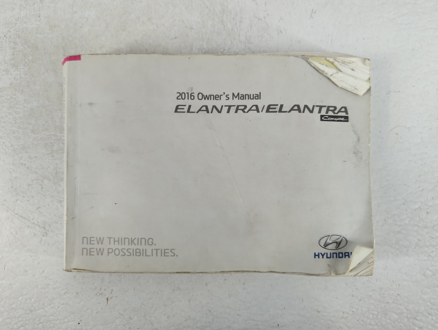 2016 Hyundai Elantra Owners Manual Book Guide P/N:G3X0-EU52A OEM Used Auto Parts - Oemusedautoparts1.com