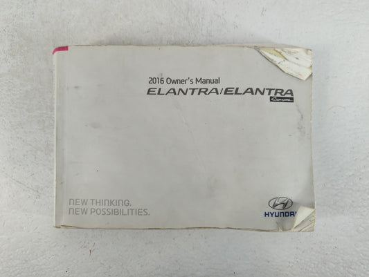 2016 Hyundai Elantra Owners Manual Book Guide P/N:G3X0-EU52A OEM Used Auto Parts - Oemusedautoparts1.com