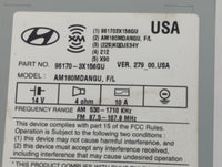 2014-2016 Hyundai Elantra Am Fm Cd Player Radio Receiver - Oemusedautoparts1.com