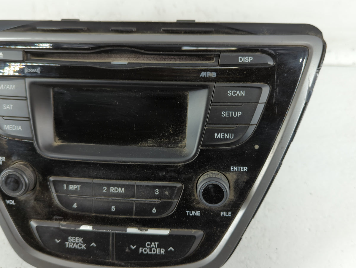 2014-2016 Hyundai Elantra Am Fm Cd Player Radio Receiver 727031 - Oemusedautoparts1.com