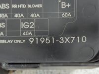 2014-2016 Hyundai Elantra Fusebox Fuse Box Panel Relay Module P/N:91951-3X710 Fits Fits 2014 2015 2016 OEM Used Auto Parts -