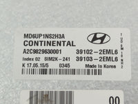 2014-2016 Hyundai Elantra PCM Engine Control Computer ECU ECM PCU OEM P/N:39102-2EML6 Fits Fits 2014 2015 2016 OEM Used Auto