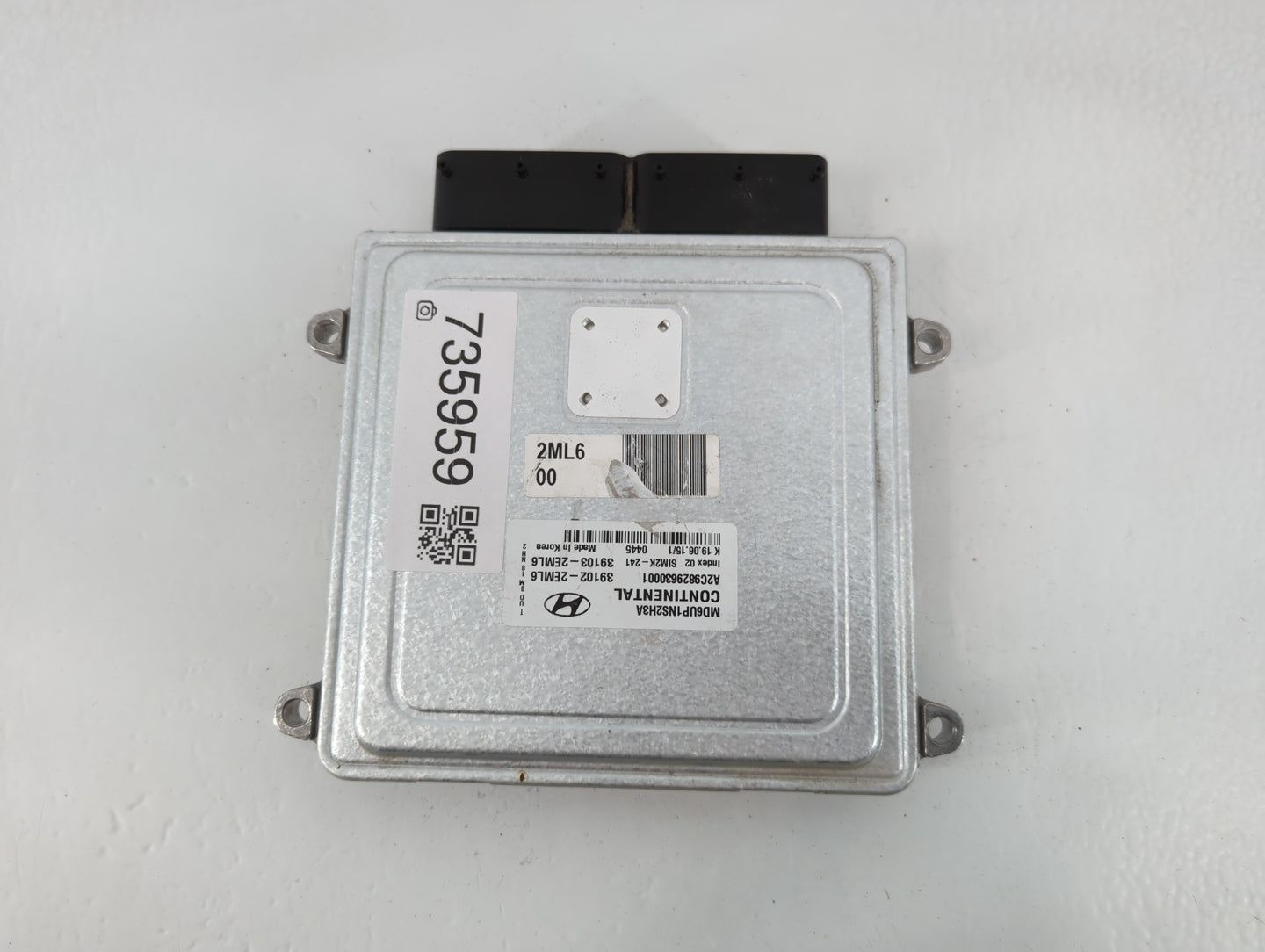 2014-2016 Hyundai Elantra PCM Engine Control Computer ECU ECM PCU OEM P/N:39102-2EML6 Fits Fits 2014 2015 2016 OEM Used Auto