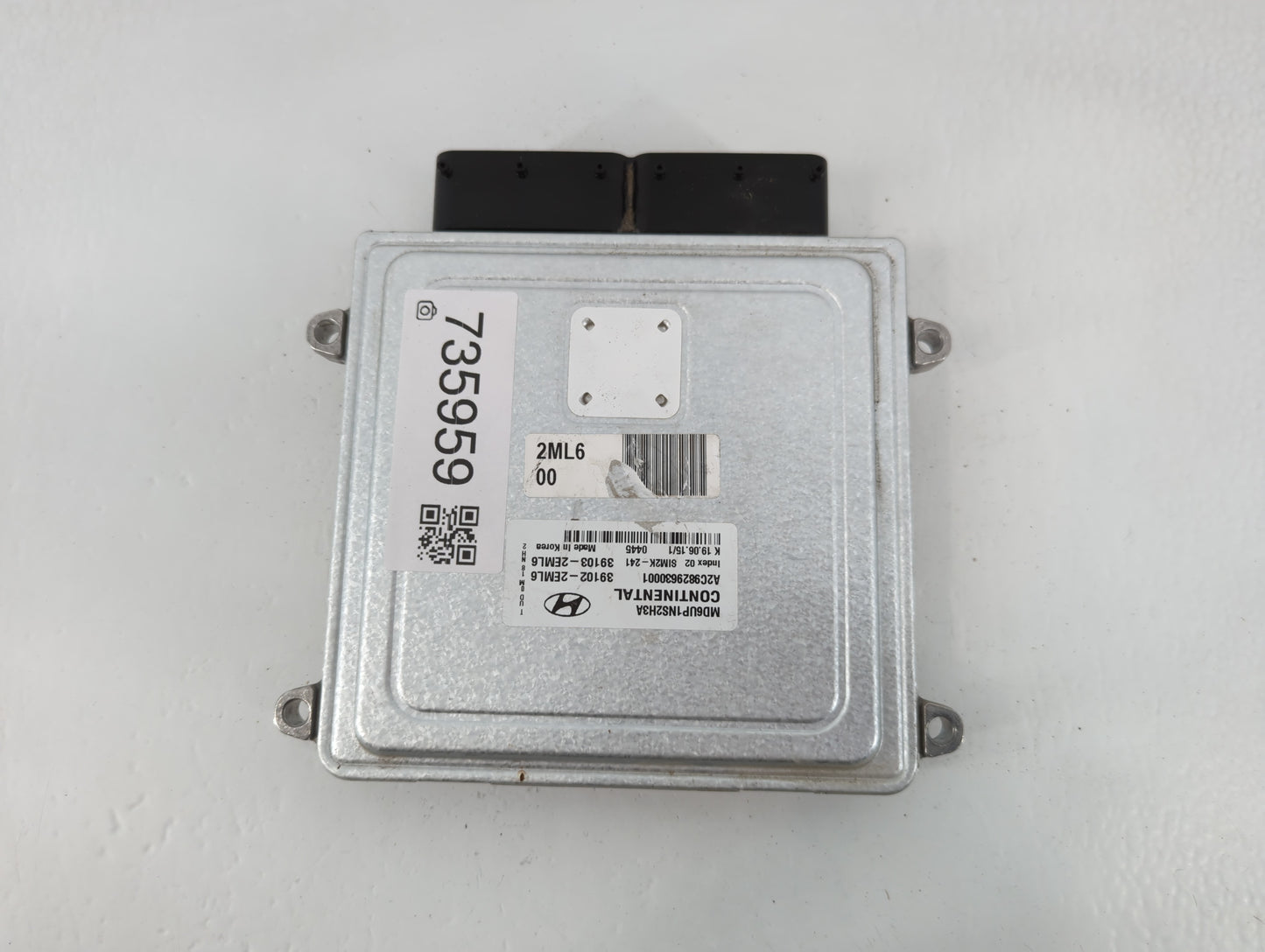 2014-2016 Hyundai Elantra PCM Engine Control Computer ECU ECM PCU OEM P/N:39102-2EML6 Fits Fits 2014 2015 2016 OEM Used Auto