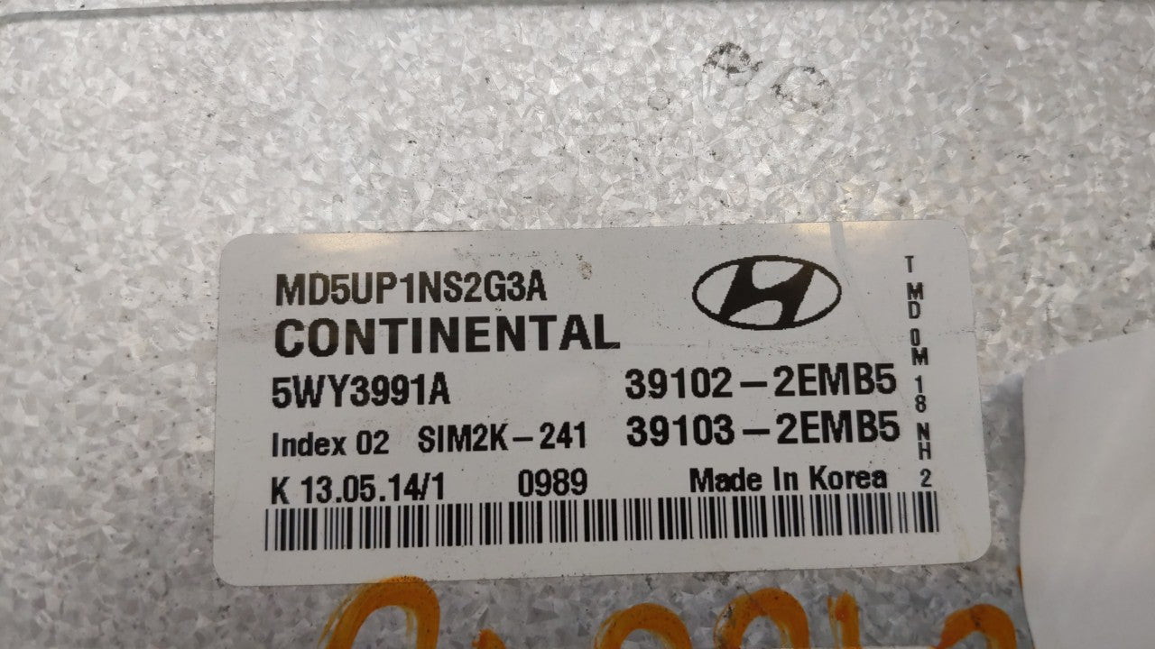 2014-2016 Hyundai Elantra PCM Engine Control Computer ECU ECM PCU OEM P/N:39102-2EMB5 39103-2EMB5 Fits Fits 2014 2015 2016 O