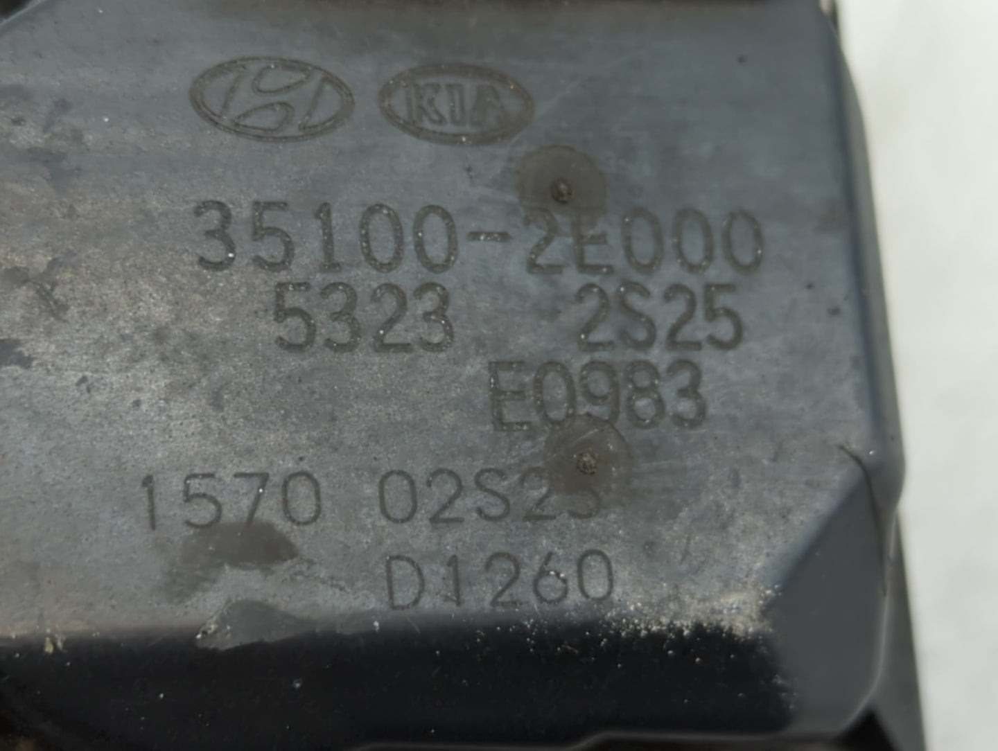 2011-2020 Hyundai Elantra Throttle Body P/N:35100-2E000 Fits Fits 2011 2012 2013 2014 2015 2016 2017 2018 2019 2020 2021 OEM