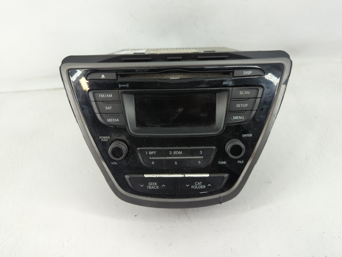 2014-2016 Hyundai Elantra Am Fm Cd Player Radio Receiver 742805 - Oemusedautoparts1.com