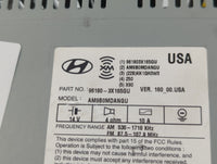 2014-2016 Hyundai Elantra Radio AM FM Cd Player Receiver Replacement P/N:96180-3X165GU Fits Fits 2014 2015 2016 OEM Used Aut