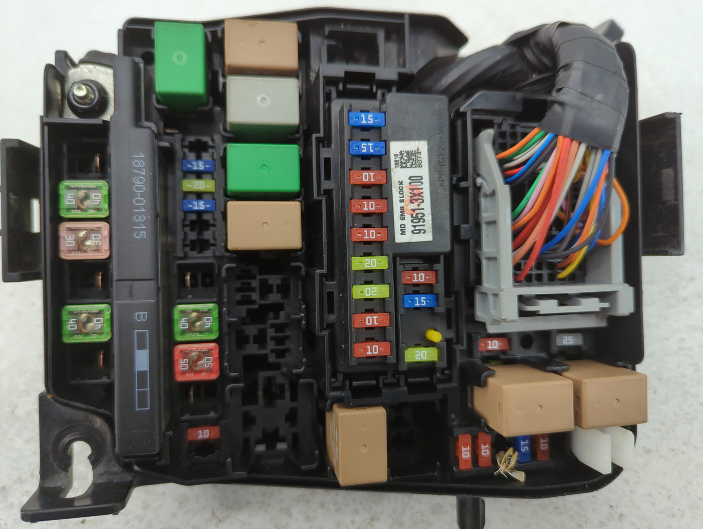 2014-2016 Hyundai Elantra Fusebox Fuse Box Panel Relay Module P/N:912653X060A Fits Fits 2014 2015 2016 OEM Used Auto Parts -