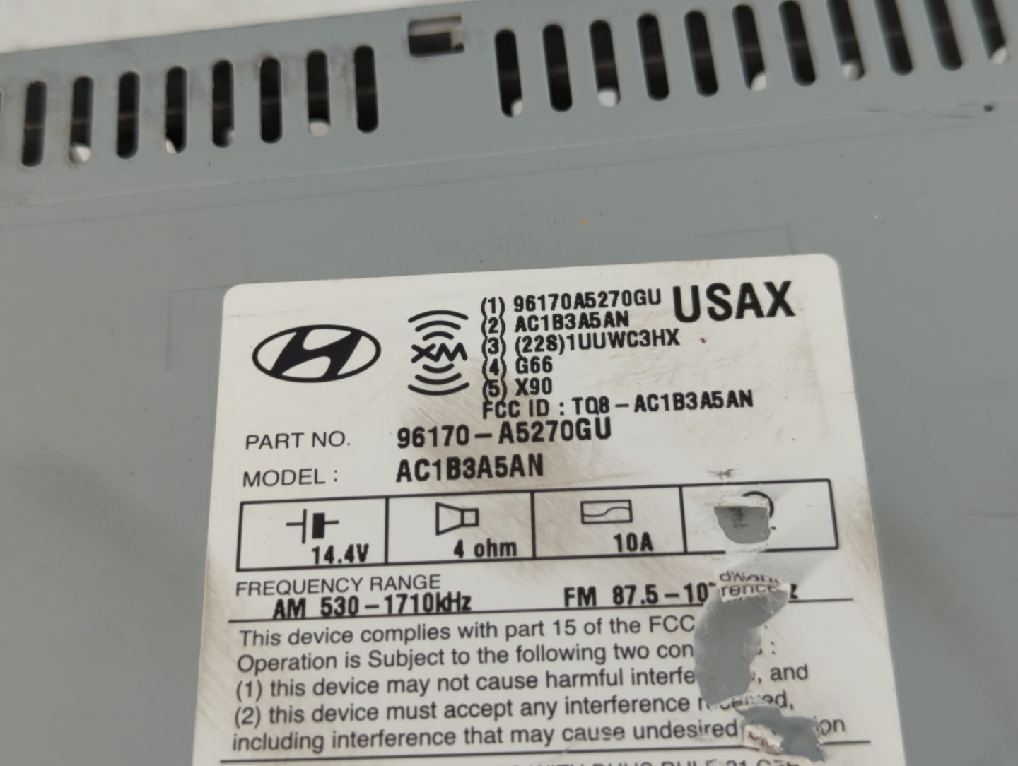 Hyundai Elantra Am Fm Cd Player Radio Receiver - Oemusedautoparts1.com