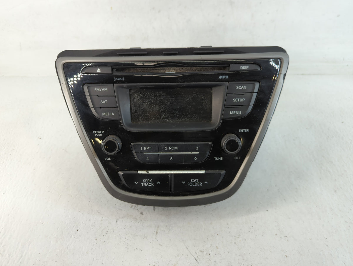 2014-2016 Hyundai Elantra Am Fm Cd Player Radio Receiver 754616 - Oemusedautoparts1.com