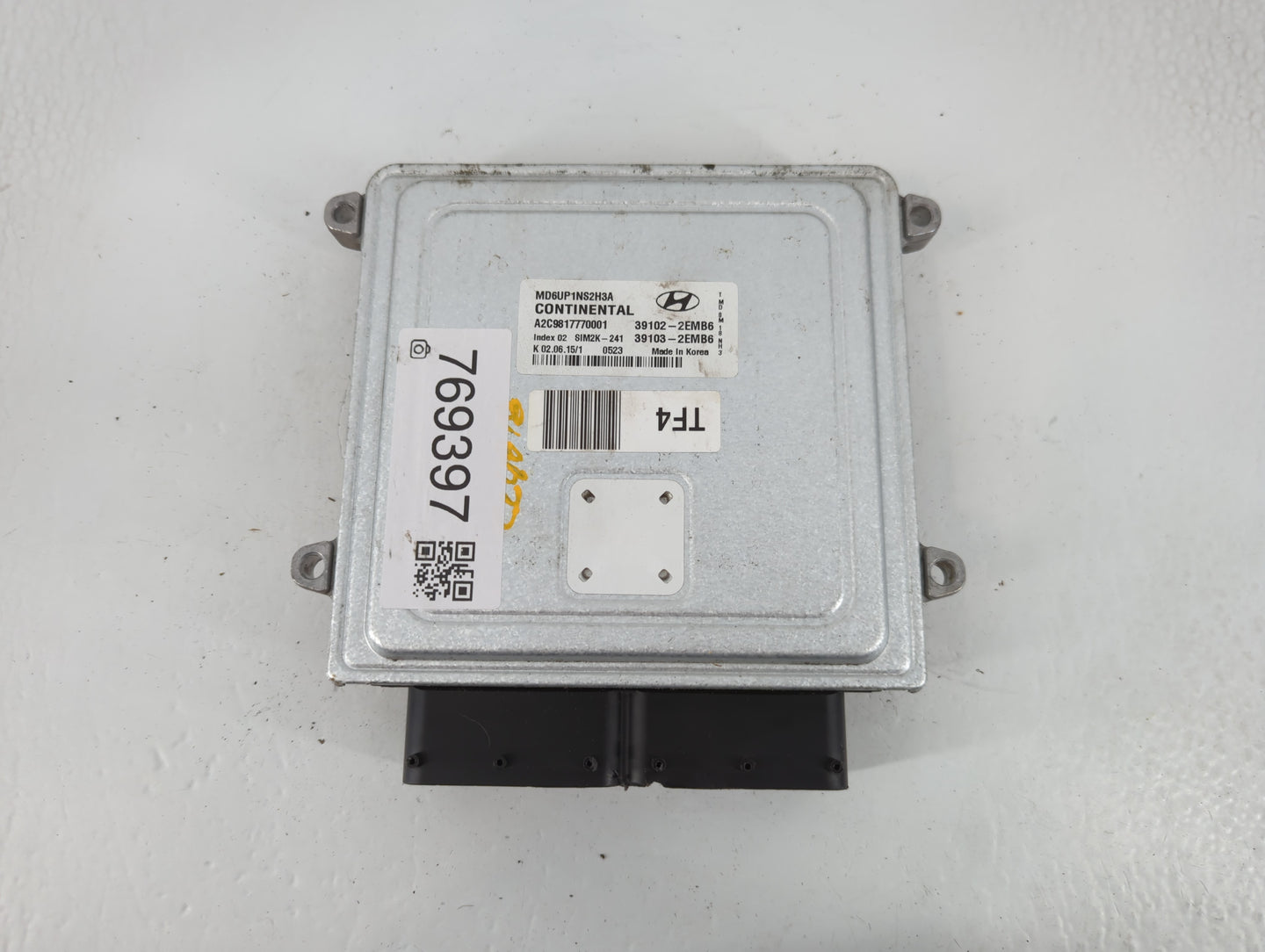 2014-2016 Hyundai Elantra PCM Engine Control Computer ECU ECM PCU OEM P/N:39103-2EML6 39102-2EML6 Fits Fits 2014 2015 2016 O