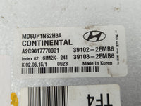 2014-2016 Hyundai Elantra PCM Engine Control Computer ECU ECM PCU OEM P/N:39103-2EML6 39102-2EML6 Fits Fits 2014 2015 2016 O