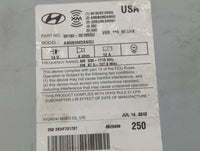 2014-2016 Hyundai Elantra Radio AM FM Cd Player Receiver Replacement P/N:96180-3X165GU Fits Fits 2014 2015 2016 OEM Used Aut