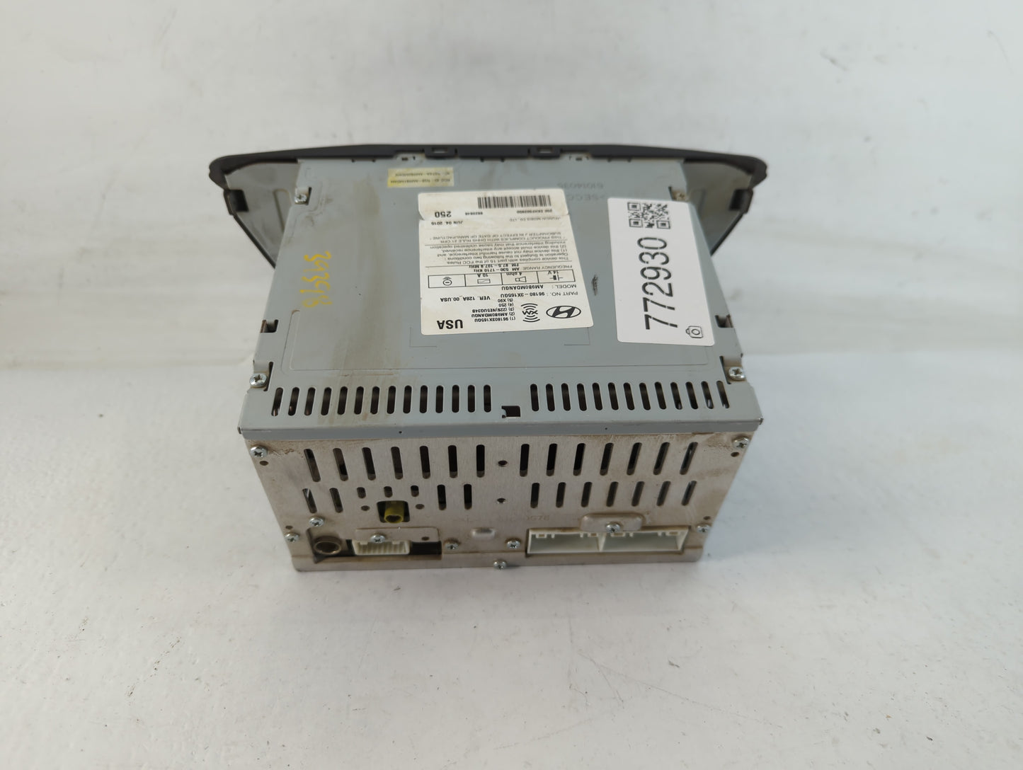 2014-2016 Hyundai Elantra Radio AM FM Cd Player Receiver Replacement P/N:96180-3X165GU Fits Fits 2014 2015 2016 OEM Used Aut