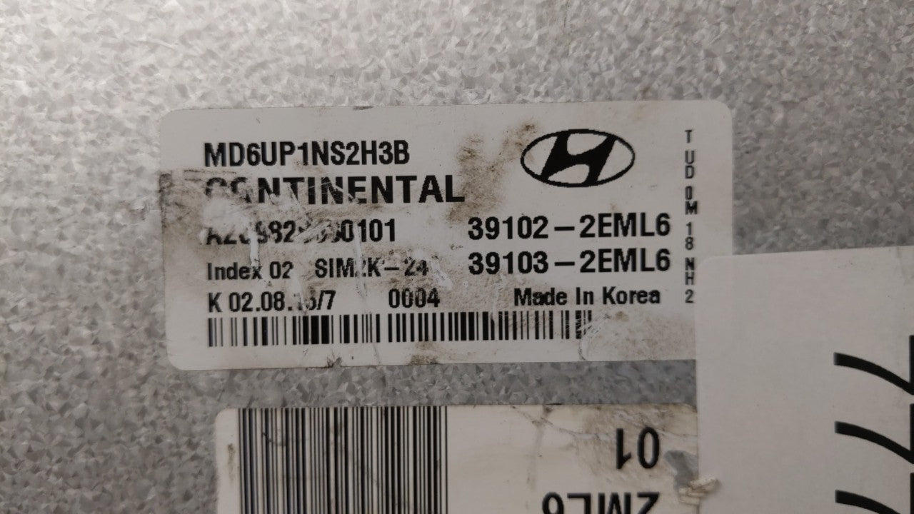 2014-2016 Hyundai Elantra PCM Engine Control Computer ECU ECM PCU OEM P/N:39102-2EML6 39103-2EML6 Fits Fits 2014 2015 2016 O