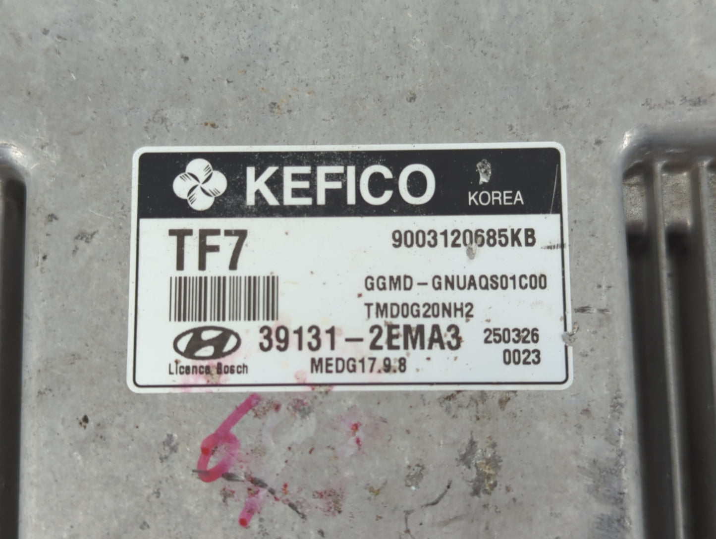 2014-2016 Hyundai Elantra PCM Engine Control Computer ECU ECM PCU OEM P/N:39131-2EMA3 Fits Fits 2014 2015 2016 OEM Used Auto