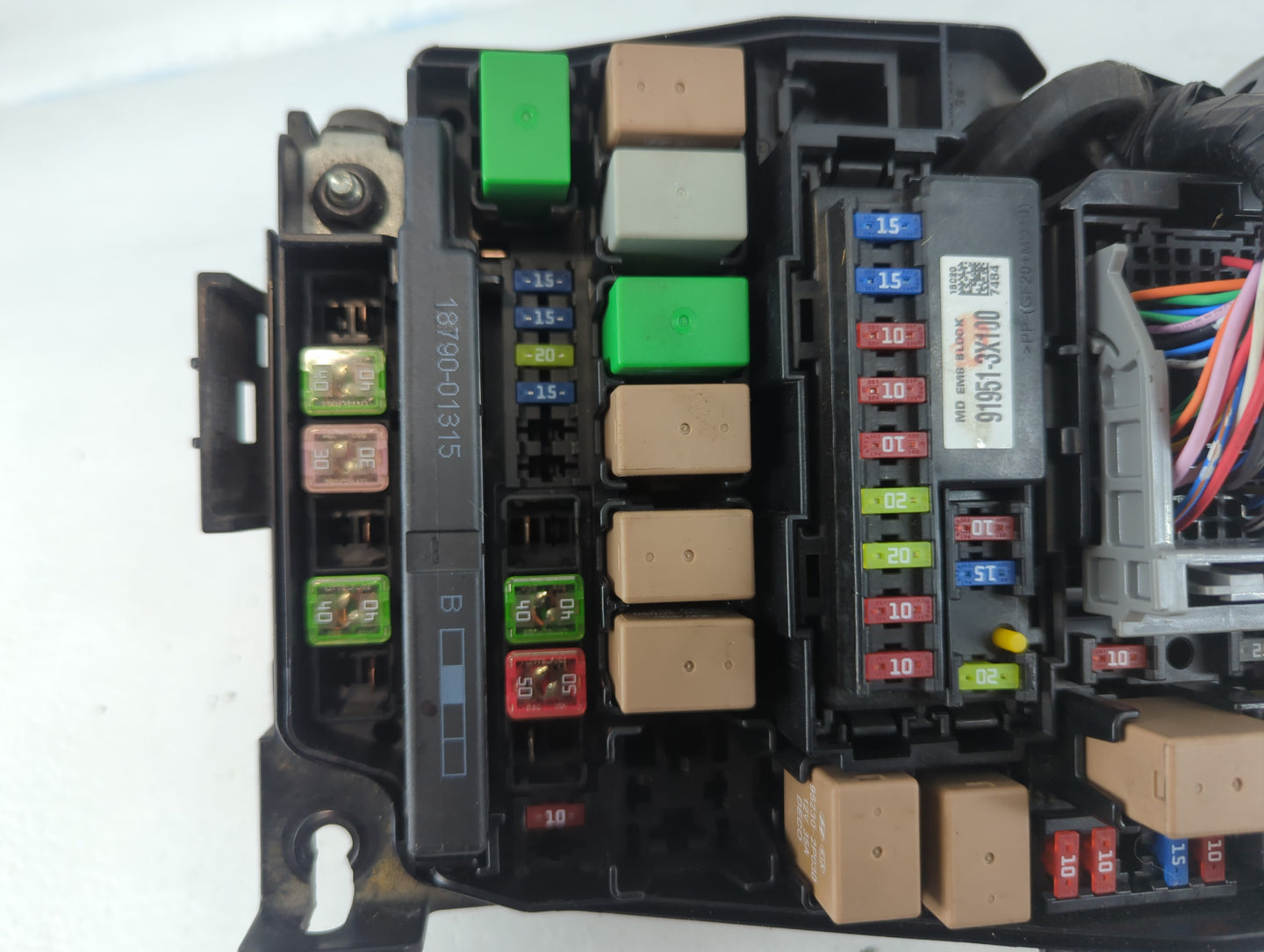 2014-2016 Hyundai Elantra Fusebox Fuse Box Panel Relay Module P/N:91266 3X060A Fits Fits 2014 2015 2016 OEM Used Auto Parts 