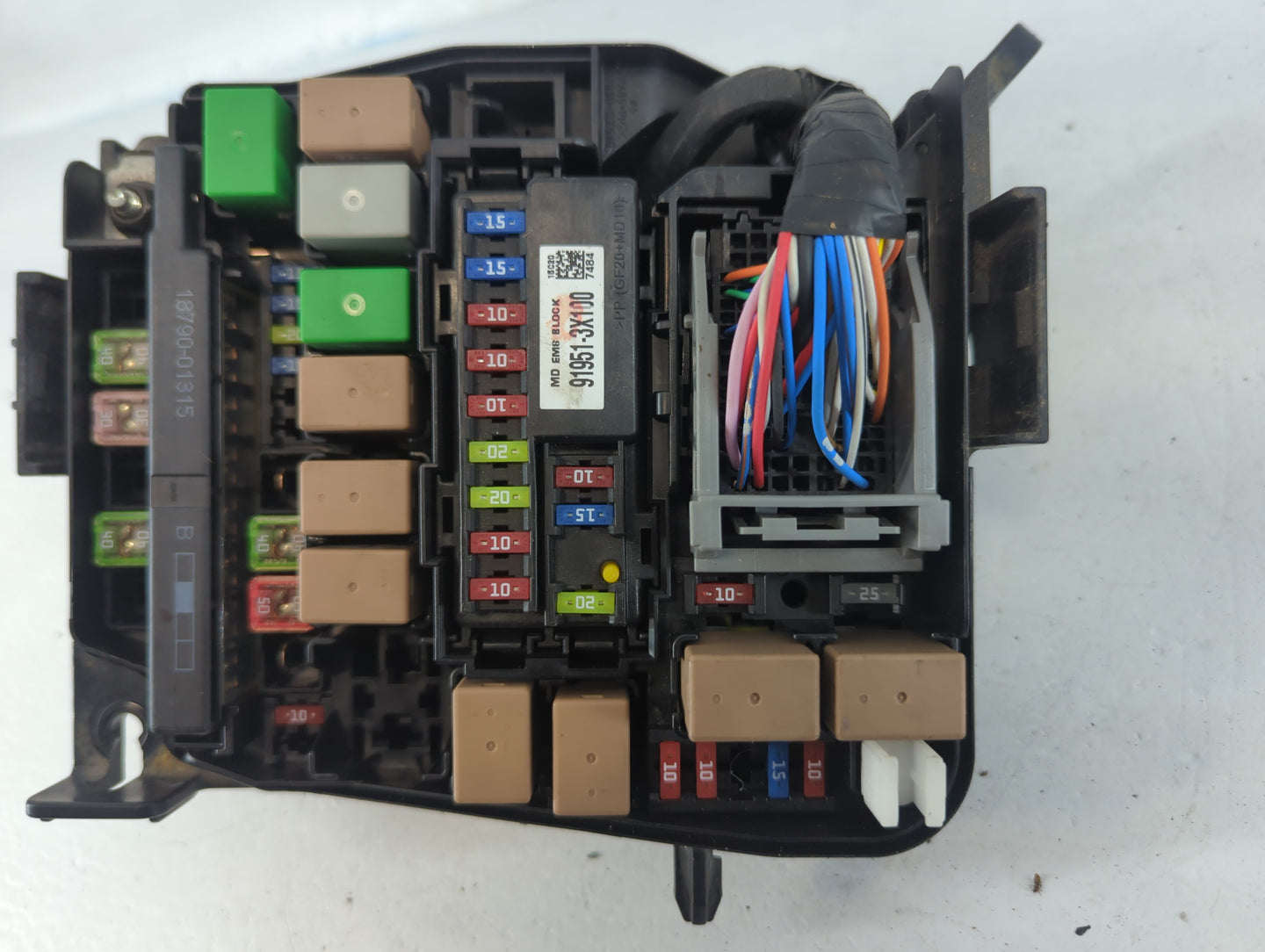 2014-2016 Hyundai Elantra Fusebox Fuse Box Panel Relay Module P/N:91266 3X060A Fits Fits 2014 2015 2016 OEM Used Auto Parts 
